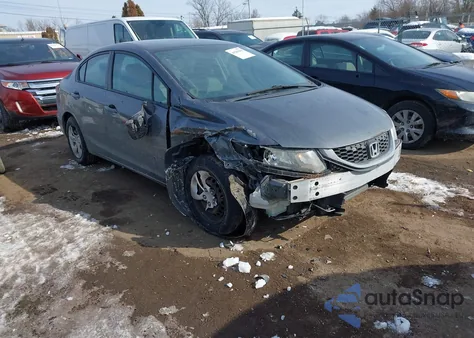 2013 Honda Civic Lx from USA, damaged, VIN 19XFB2F5XDE096607